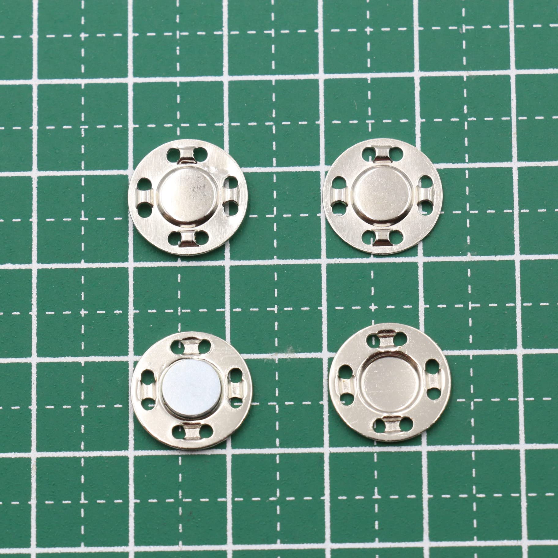 マグネットです❣5×5cm 9枚セット 九宫格　レジン　マグネット❣719 Amazon | KUKU工房 薄型縫い付けマグネットホック 10組セット